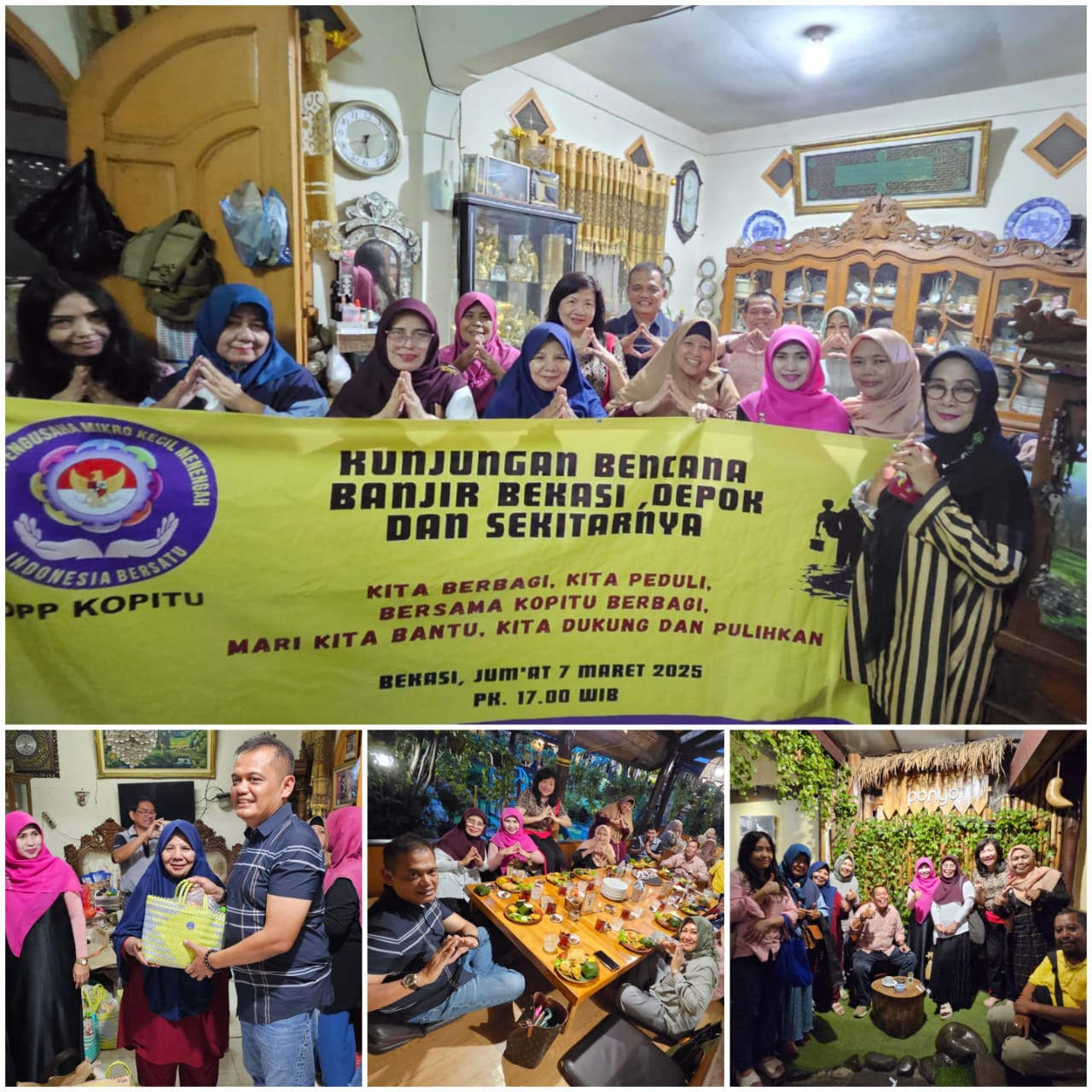 Kopitu Peduli Banjir Bekasi Depok Salurkan Bantuan Kepada Korban Banjir