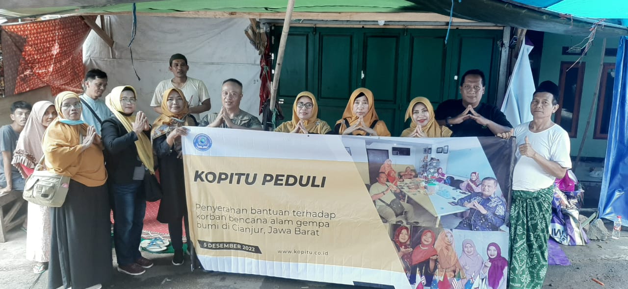 KOPITU PEDULI SALURKAN BANTUAN KEPADA KORBAN GEMPA CIANJUR